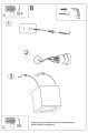 LAMPAMI - lampa ścienna czarna szkic