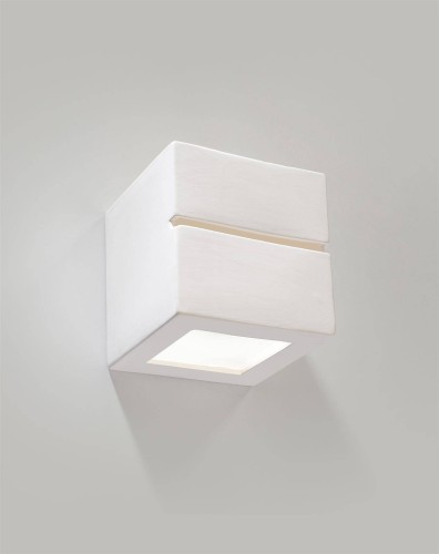 LAMPAMI - lampa ścienna biała, kinkiet nowoczesny biały, biała lampa na ścianę