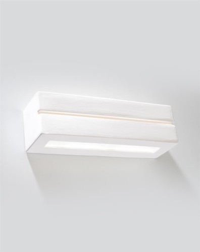LAMPAMI - lampa ścienna biała, kinkiet nowoczesny biały, biała lampa na ścianę