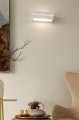 LAMPAMI - lampa ścienna biała, kinkiet nowoczesny biały, biała lampa na ścianę