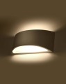 LAMPAMI - lampa ścienna biała, kinkiet nowoczesny biały, biała lampa na ścianę
