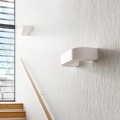 LAMPAMI - lampa ścienna biała, kinkiet nowoczesny biały, biała lampa na ścianę