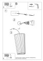 LAMPAMI - lampa ścienna biała szkic