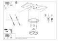 LAMPAMI - lampa sufitowa biała szkic