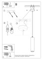 LAMPAMI - lampa sufitowa biała szkic