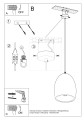 LAMPAMI - lampa sufitowa biała szkic