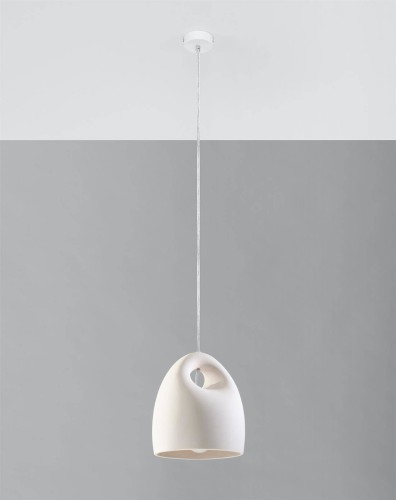 LAMPAMI - lampa sufitowa biała, lampa nad stół, biała lampa wisząca, lampa do kuchni