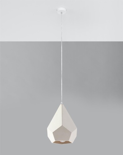 LAMPAMI - lampa sufitowa biała, lampa nad stół, biała lampa wisząca, lampa do kuchni