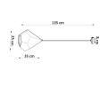 LAMPAMI - lampa sufitowa biała szkic