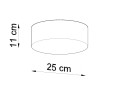 LAMPAMI - lampa sufitowa czarna szkic
