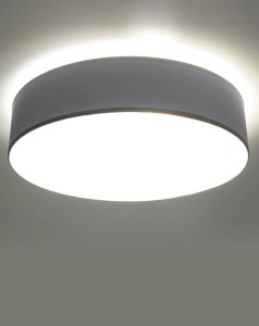 Plafon sufitowy okrągły 55 cm 4xE27 ARENA szary