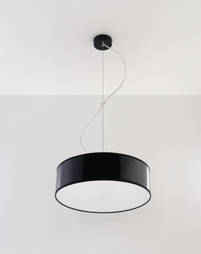 LAMPAMI - lampa sufitowa czarna, lampa nad stół, czarna lampa wisząca, lampa do kuchni