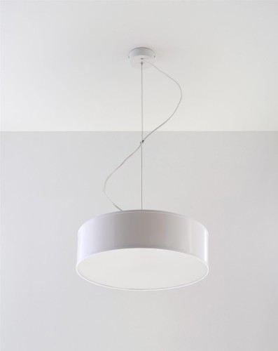 LAMPAMI - lampa sufitowa biała, lampa nad stół, biała lampa wisząca, lampa do kuchni