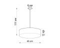 LAMPAMI - lampa sufitowa czarna szkic