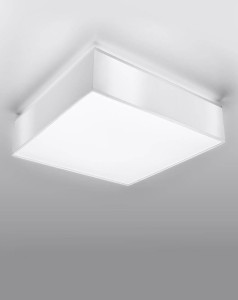 Plafon sufitowy kwadratowy 25 cm 1xE27 HORUS Biały