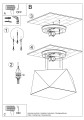 LAMPAMI - lampa sufitowa do salonu szkic