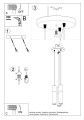 LAMPAMI - lampa czarna z drewnem szkic