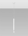 LAMPAMI - lampa nad wyspę, tuby wiszące, lampa wisząca tuby, lampa biała tuba wisząca