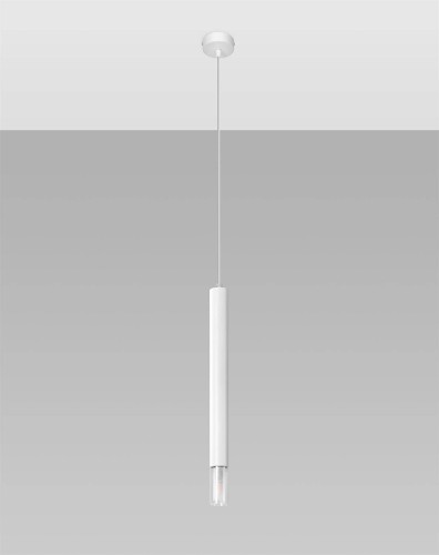 LAMPAMI - lampa nad wyspę, tuby wiszące, lampa wisząca tuby, lampa biała tuba wisząca