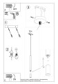 LAMPAMI - lampa biała tuba wisząca szkic