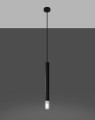 LAMPAMI - lampa sufitowa czarna, tuby wiszące, lampa do kuchni, lampa czarna tuba