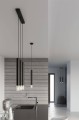LAMPAMI - lampa sufitowa czarna, tuby wiszące, lampa do kuchni, lampa czarna tuba