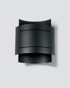 Nowoczesny kinkiet czarny metalowy HESTIA