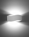 LAMPAMI - lampa ścienna biała, kinkiet do sypialni, biała lampa do salonu, kinkiet korytarz