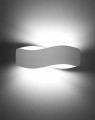 LAMPAMI - lampa ścienna biała, kinkiet do sypialni, biała lampa do salonu, kinkiet korytarz