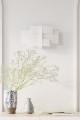 LAMPAMI - lampa sufitowa szklana, lampa do sypialni, biała lampa do salonu