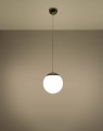 LAMPAMI - lampa wisząca biała ze złotym, lampa do jadalni, lampa nad stół