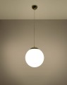 LAMPAMI - lampa wisząca biała ze złotym, lampa do jadalni, lampa nad stół