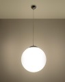 LAMPAMI - lampa wisząca biała ze srebrnym, lampa do jadalni, lampa nad stół