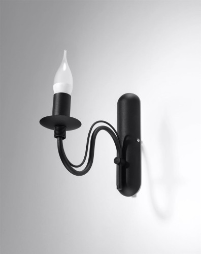 LAMPAMI - kinkiet do salonu, lampa ścienna, kinkiet czarny