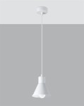 Biała lampa kuchenna wisząca pojedyncza 120 cm 1xE27 TALEJA 1 