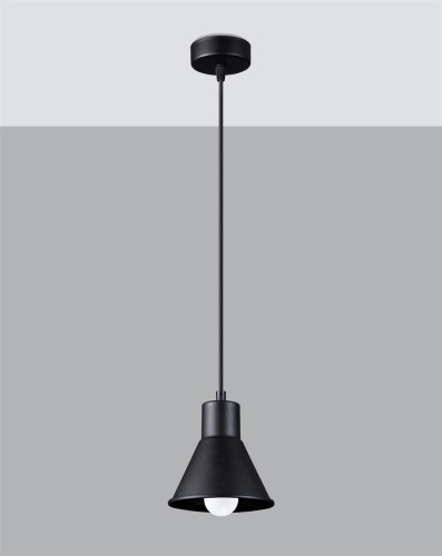 LAMPAMI - żyrandol do salonu, lampa pojedyncza czarna, lampa nad stół