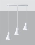 Biała lampa kuchenna wisząca potrójna 120 cm 3xE27 TALEJA 3