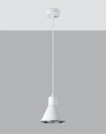 Biała lampa kuchenna wisząca pojedyncza 120 cm 1xES111 TAZILA 1 