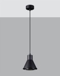 Czarna lampa kuchenna wisząca pojedyncza 120 cm 1xES111 TAZILA 1