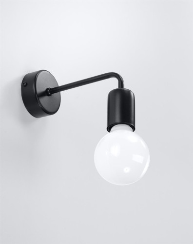 LAMPAMI - kinkiet czarny, kinkiet industrialny, kinkiet loftowy