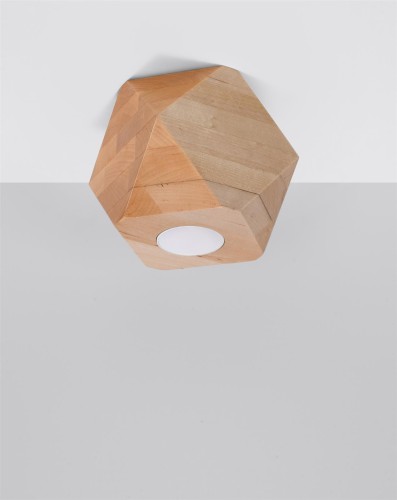 LAMPAMI - lampa drewniana sufitowa, lampa sufitowa z drewna, lampa w stylu boho