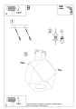 LAMPAMI - lampa drewniana sufitowa szkic