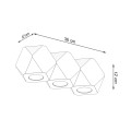 LAMPAMI - lampa drewniana sufitowa szkic