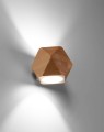 LAMPAMI - lampa drewniana na ścianę, lampa ścienna z drewna, lampa w stylu boho
