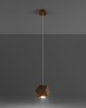 LAMPAMI - lampa drewniana sufitowa, lampa wisząca z drewna, lampa w stylu boho