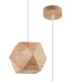 LAMPAMI - lampa drewniana sufitowa, lampa wisząca z drewna, lampa w stylu boho