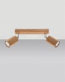 LAMPAMI - lampa drewniana sufitowa, lampa z drewna, lampa tuby drewniane, lampa w stylu boho