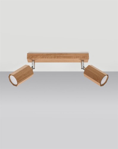 LAMPAMI - lampa drewniana sufitowa, lampa z drewna, lampa tuby drewniane, lampa w stylu boho