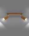 LAMPAMI - lampa drewniana sufitowa, lampa z drewna, lampa tuby drewniane, lampa w stylu boho