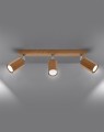 LAMPAMI - lampa drewniana sufitowa, lampa z drewna, lampa tuby drewniane, lampa w stylu boho